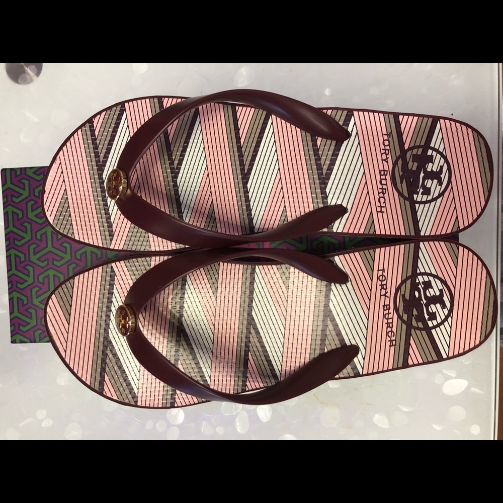 Tory Burch Wedge Flip Flops